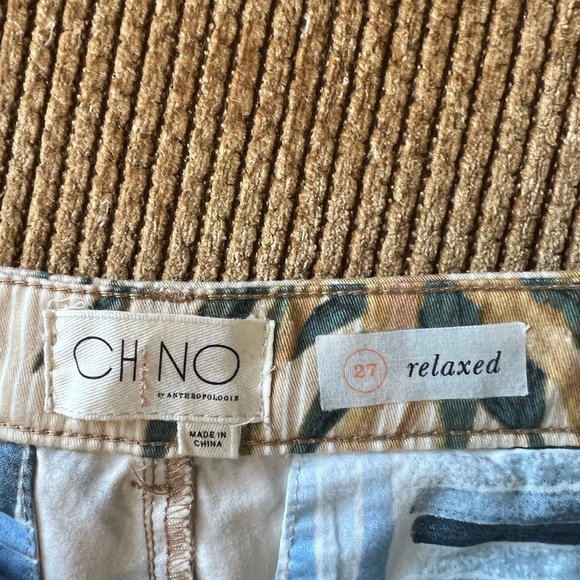 Anthropologie Chino printed relaxed pants size 27 - Picture 11 of 12